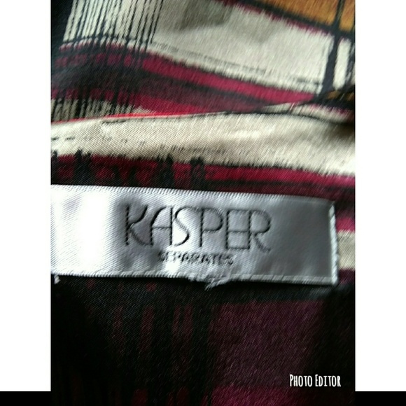 KASPER SEPARATES ABSTRACT PRINT TANK TOP - Picture 3 of 3